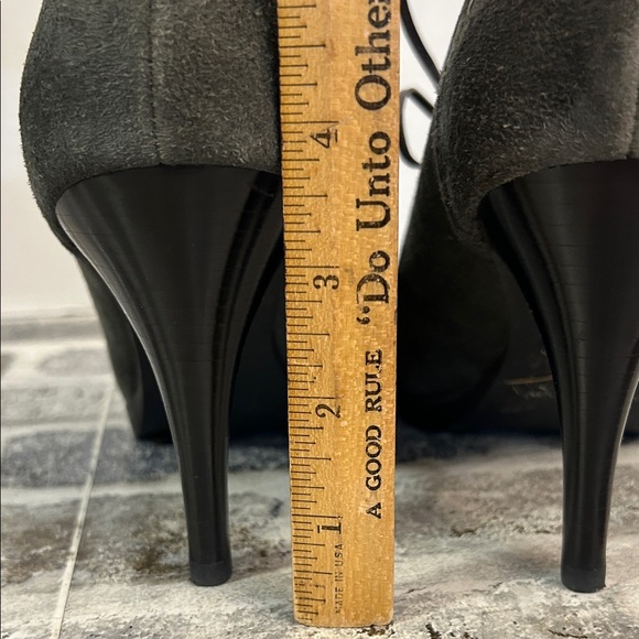 CIRCA JOAN&DAVID CJ Herald Gray Suede Leather Oxford PumpWomen's 8.5 - Picture 5 of 10